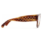 Chanel - Occhiali da Vista Quadrata - Tartaruga Oro - Chanel Eyewear