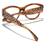 Chanel - Occhiali da Vista Quadrata - Tartaruga Oro - Chanel Eyewear