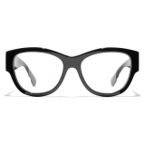 Chanel - Square Eyeglasses - Black Gold - Chanel Eyewear