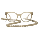 Chanel - Butterfly Eyeglasses - Dark Beige Gold - Chanel Eyewear