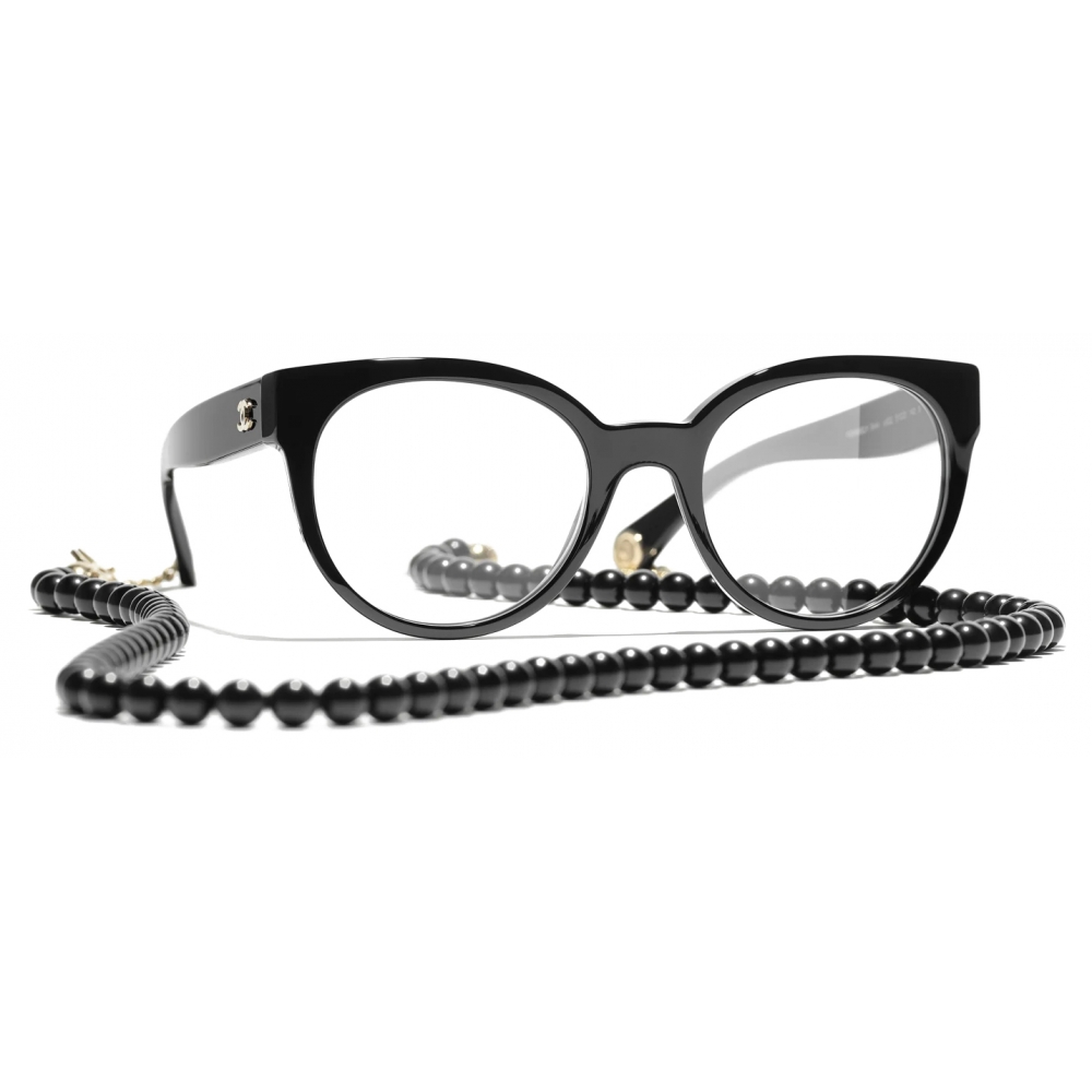 Chanel - Shield Sunglasses - Black White Gold - Chanel Eyewear