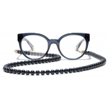 Chanel - Butterfly Eyeglasses - Dark Blue Gold - Chanel Eyewear