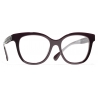 Chanel - Butterfly Eyeglasses - Burgundy Dark Silver - Chanel Eyewear