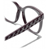 Chanel - Butterfly Eyeglasses - Burgundy Dark Silver - Chanel Eyewear