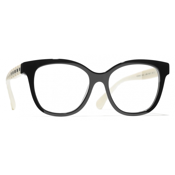 Chanel - Butterfly Eyeglasses - Black White - Chanel Eyewear
