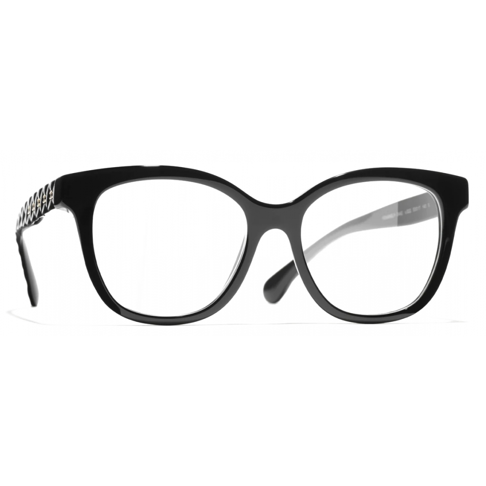Chanel - Oval Sunglasses - Black - Chanel Eyewear - Avvenice