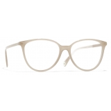 Chanel - Occhiali da Vista a Farfalla - Beige - Chanel Eyewear