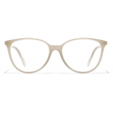 Chanel - Occhiali da Vista a Farfalla - Beige - Chanel Eyewear