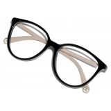 Chanel - Occhiali da Vista a Farfalla - Nero Beige - Chanel Eyewear