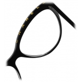 Chanel - Occhiali da Vista Cat-Eye - Nero Giallo - Chanel Eyewear