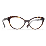 Chanel - Cat-Eye Eyeglasses - Dark Tortoise Gold - Chanel Eyewear
