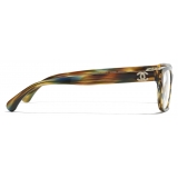 Chanel - Rectangular Eyeglasses - Yellow Tortoise Brown - Chanel Eyewear