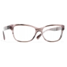 Chanel - Rectangular Eyeglasses - Pink Tortoise - Chanel Eyewear