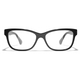 Chanel - Rectangular Eyeglasses - Black Gold - Chanel Eyewear