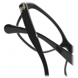 Chanel - Occhiali da Vista Rettangolari - Nero Oro - Chanel Eyewear