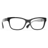Chanel - Rectangular Eyeglasses - Black - Chanel Eyewear