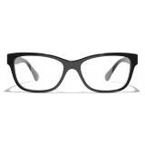 Chanel - Rectangular Eyeglasses - Black - Chanel Eyewear