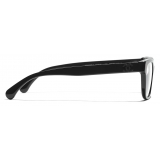 Chanel - Occhiali da Vista Rettangolari - Nero - Chanel Eyewear