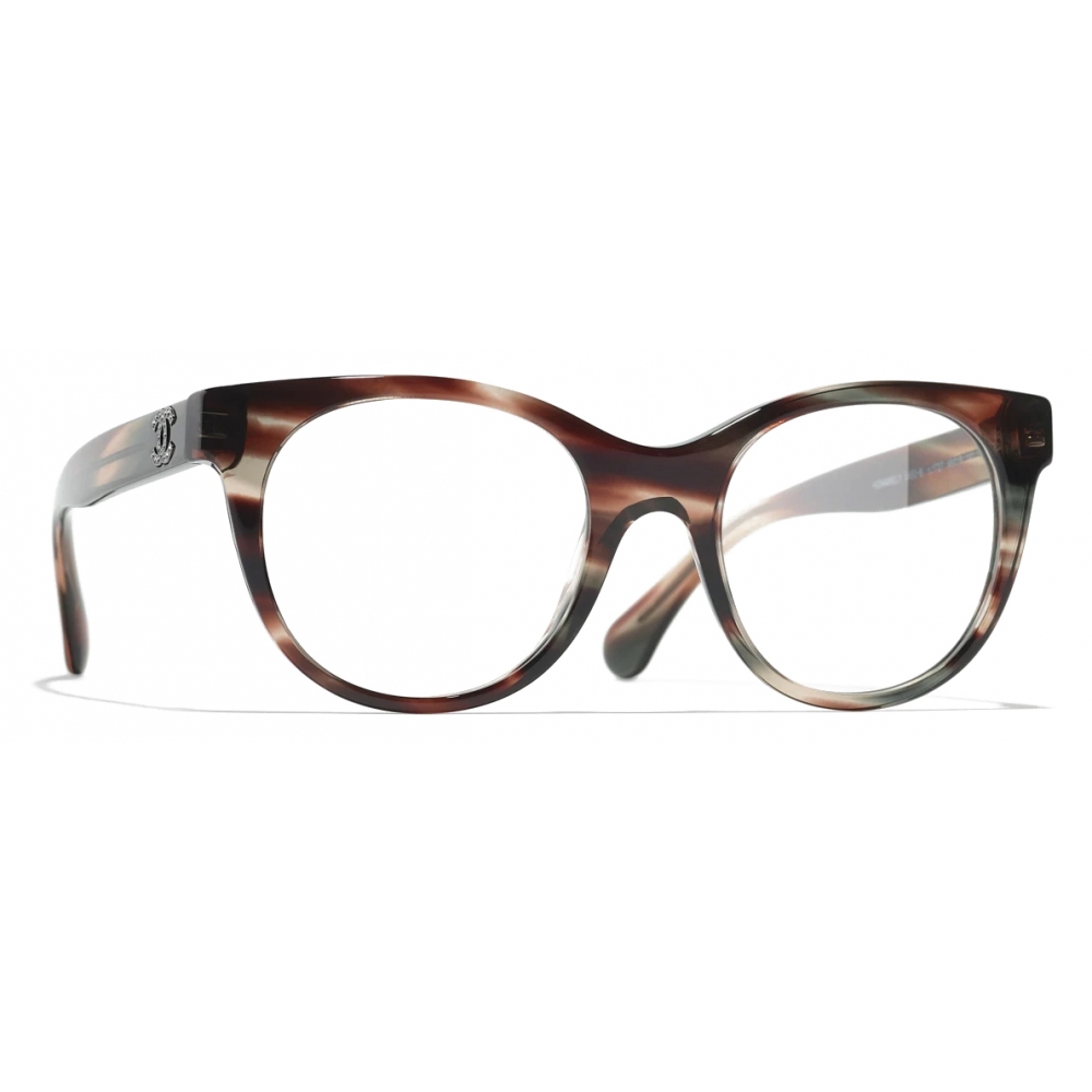 Chanel - Rectangular Eyeglasses - Dark Tortoise - Chanel Eyewear - Avvenice