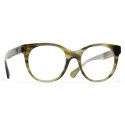 Chanel - Occhiali da Vista Cat-Eye - Verde Tartaruga - Chanel Eyewear