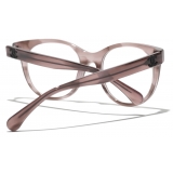 Chanel - Occhiali da Vista Cat-Eye - Rosa Effetto Tartaruga - Chanel Eyewear