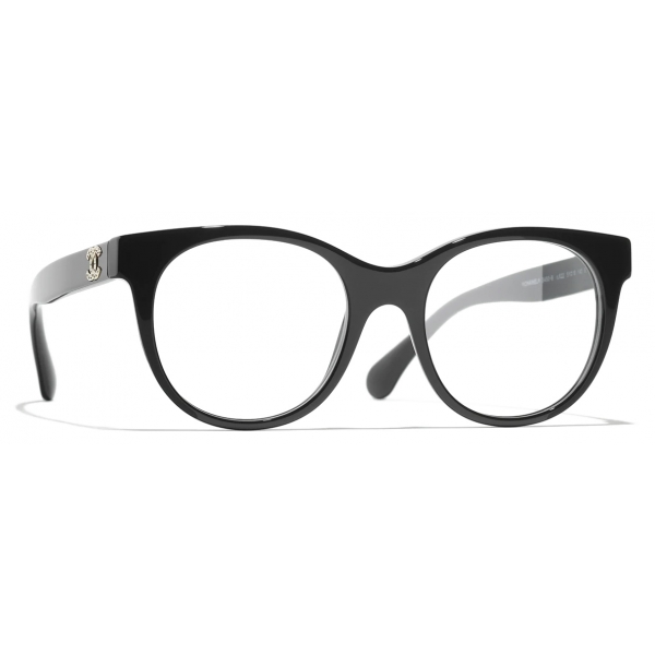 Chanel - Cat-Eye Eyeglasses - Black Gold - Chanel Eyewear