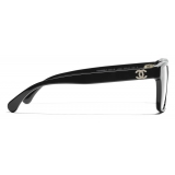 Chanel - Square Eyeglasses - Black Gold - Chanel Eyewear