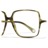 Chanel - Square Eyeglasses - Green Tortoise - Chanel Eyewear