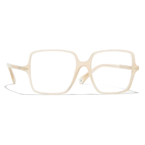 Chanel - Square Eyeglasses - Light Yellow - Chanel Eyewear