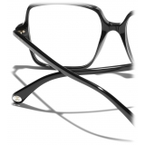 Chanel - Square Eyeglasses - Black & Gold - Chanel Eyewear