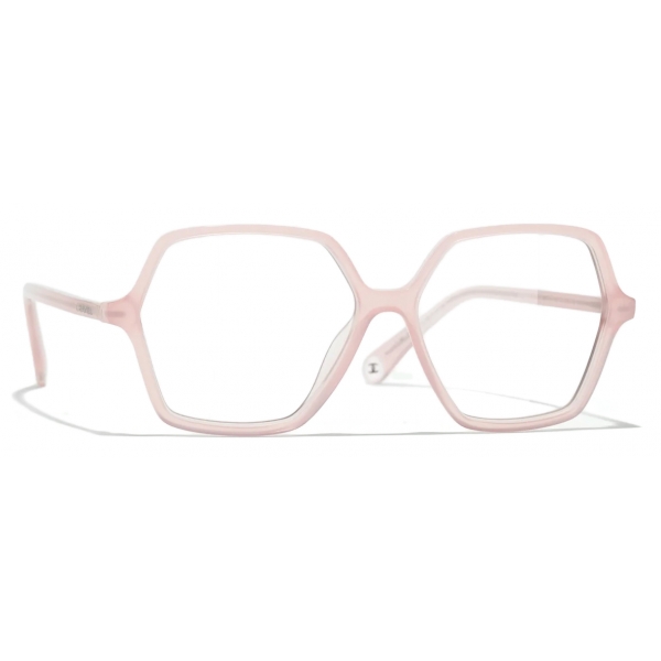 Chanel - Occhiali da Vista Quadrata - Rosa Chiaro - Chanel Eyewear