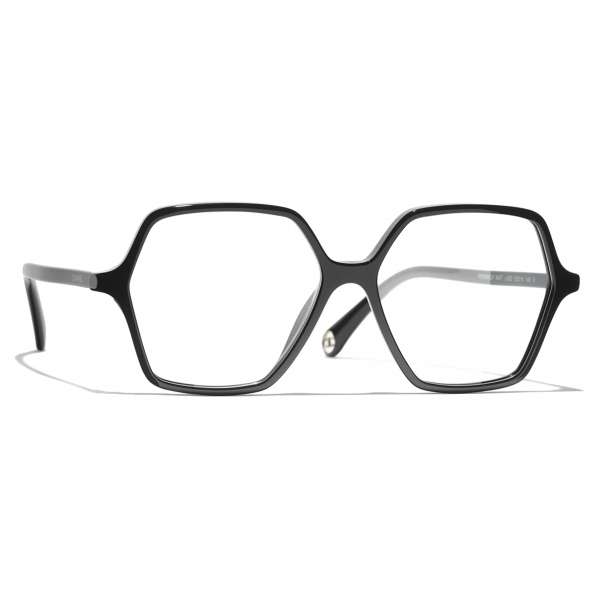 Chanel - Square Eyeglasses - Black & Gold - Chanel Eyewear