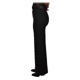 Elisabetta Franchi - Stretch Knit Pants - Black - Trousers - Made in Italy - Luxury Exclusive Collection