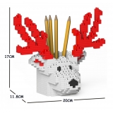 Jekca - Deer Pencil Cup 01S-M02 - Lego - Scultura - Costruzione - 4D - Animali di Mattoncini - Toys