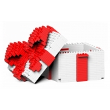 Jekca - Present Box 02S-S01 - Lego - Scultura - Costruzione - 4D - Animali di Mattoncini - Toys