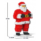 Jekca - Santa Claus 01S - Lego - Sculpture - Construction - 4D - Brick Animals - Toys