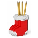 Jekca - Xmas Sock Pencil Cup 01S-M01 - Lego - Sculpture - Construction - 4D - Brick Animals - Toys