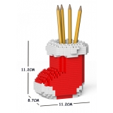 Jekca - Xmas Sock Pencil Cup 01S-M01 - Lego - Scultura - Costruzione - 4D - Animali di Mattoncini - Toys