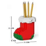 Jekca - Xmas Sock Pencil Cup 01S-M02 - Lego - Sculpture - Construction - 4D - Brick Animals - Toys