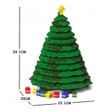 Jekca - Xmas Tree 01S - Lego - Scultura - Costruzione - 4D - Animali di Mattoncini - Toys