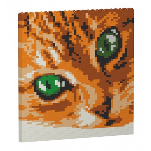 Jekca - Cat Eyes Brick Painting 01S-M01 - Lego - Scultura - Costruzione - 4D - Animali di Mattoncini - Toys