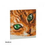 Jekca - Cat Eyes Brick Painting 01S-M01 - Lego - Sculpture - Construction - 4D - Brick Animals - Toys