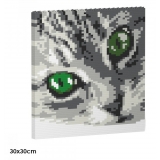 Jekca - Cat Eyes Brick Painting 01S-M02 - Lego - Sculpture - Construction - 4D - Brick Animals - Toys