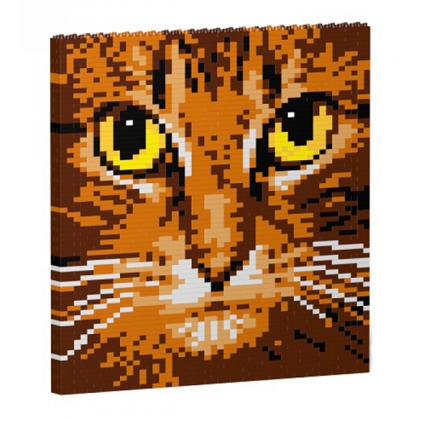 Jekca - Cat Eyes Brick Painting 04S-M01 - Lego - Scultura - Costruzione - 4D - Animali di Mattoncini - Toys