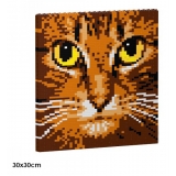Jekca - Cat Eyes Brick Painting 04S-M01 - Lego - Sculpture - Construction - 4D - Brick Animals - Toys