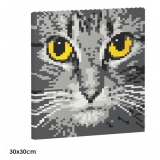 Jekca - Cat Eyes Brick Painting 04S-M02 - Lego - Sculpture - Construction - 4D - Brick Animals - Toys