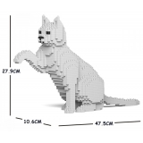 Jekca - Cat 08S-M01 - Lego - Scultura - Costruzione - 4D - Animali di Mattoncini - Toys