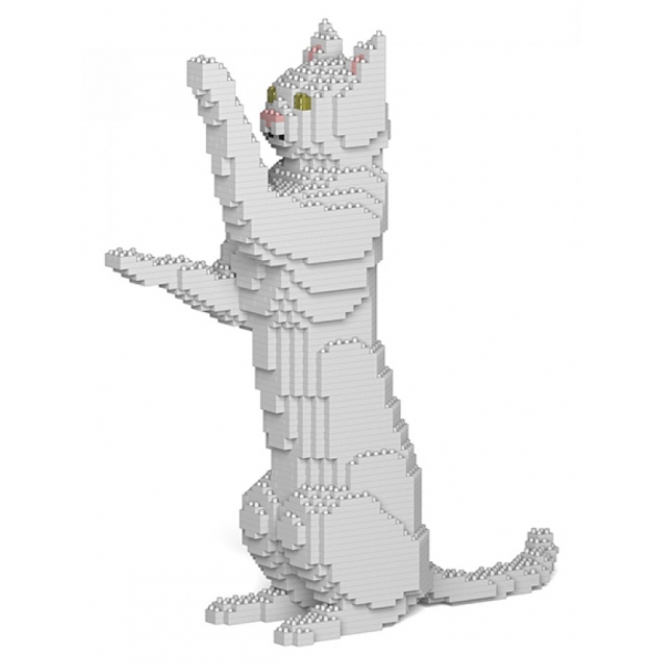 Jekca - Cat 15S-M01 - Lego - Scultura - Costruzione - 4D - Animali di Mattoncini - Toys