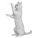 Jekca - Cat 15S-M01 - Lego - Scultura - Costruzione - 4D - Animali di Mattoncini - Toys