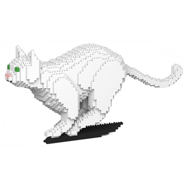 Jekca - Cat 19S-M01 - Lego - Sculpture - Construction - 4D - Brick Animals - Toys